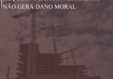 Atraso na entrega de imóvel adquirido para investimento não gera dano moral.
